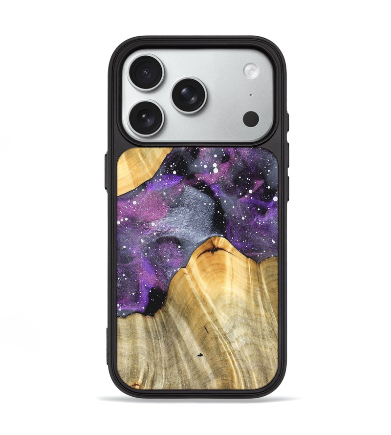 iPhone 18 Pro Wood Phone Case - Grey (Cosmos, 826063)