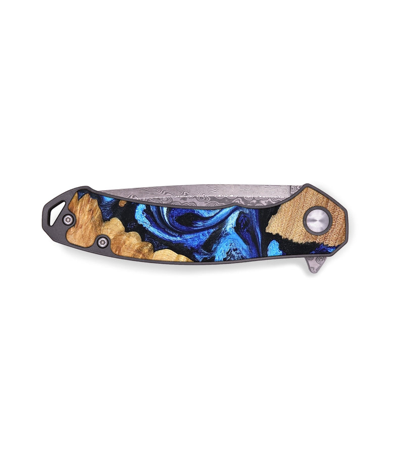 EDC Wood Pocket Knife - Twila (Blue, 826081)