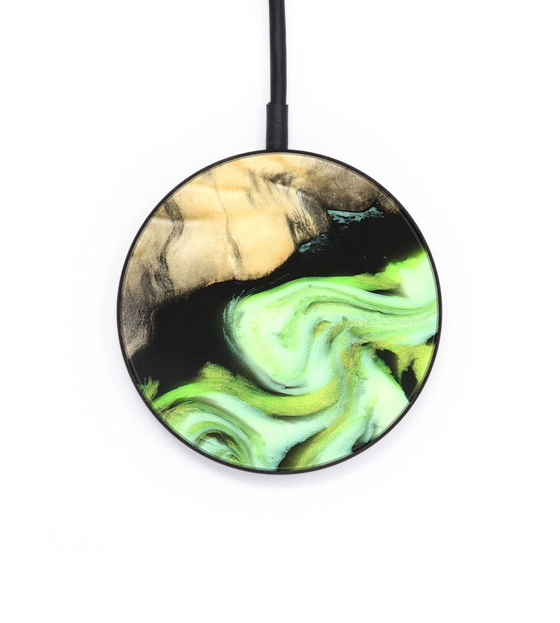 Circle Wood Wireless Charger - Greta (Neon, 826086)
