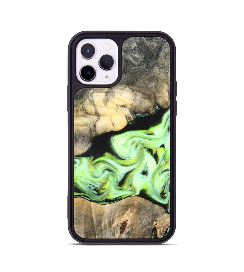 iPhone 11 Pro Wood Phone Case - Greta (Neon, 826086)