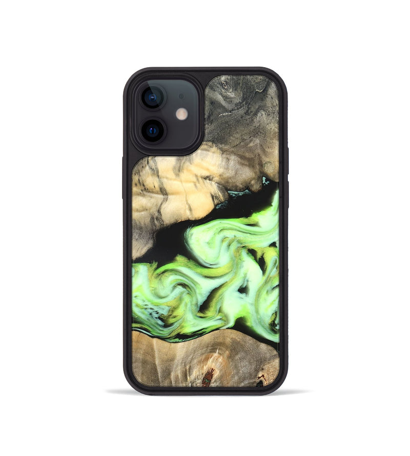 iPhone 12 mini Wood Phone Case - Greta (Neon, 826086)