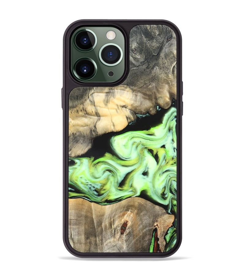 iPhone 13 Pro Max Wood Phone Case - Greta (Neon, 826086)