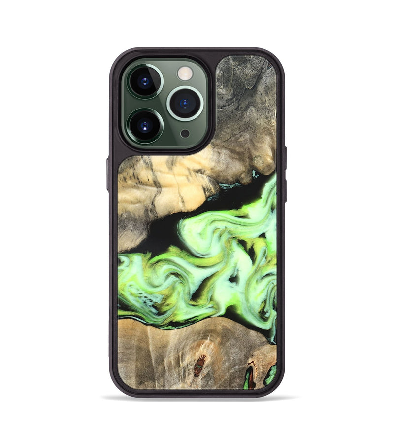 iPhone 13 Pro Wood Phone Case - Greta (Neon, 826086)