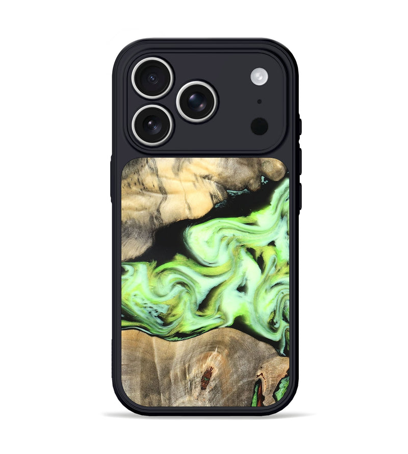 iPhone 17 Pro Wood Phone Case - Greta (Neon, 826086)