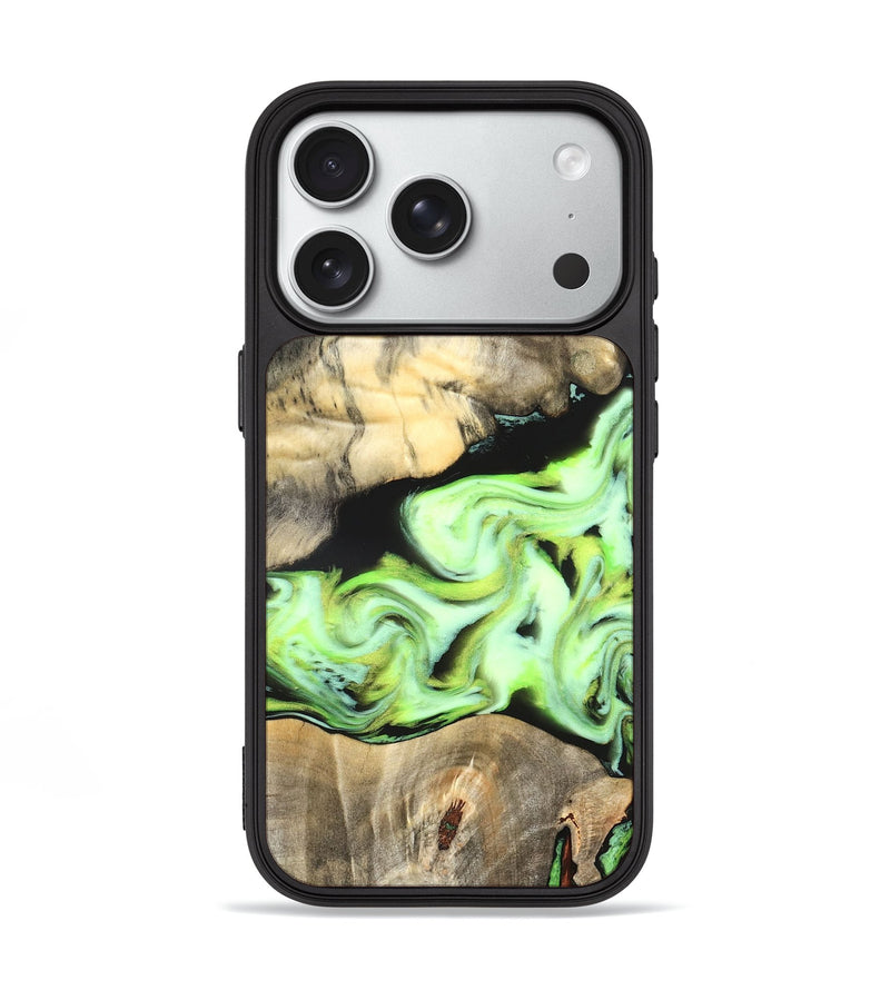 iPhone 18 Pro Wood Phone Case - Greta (Neon, 826086)