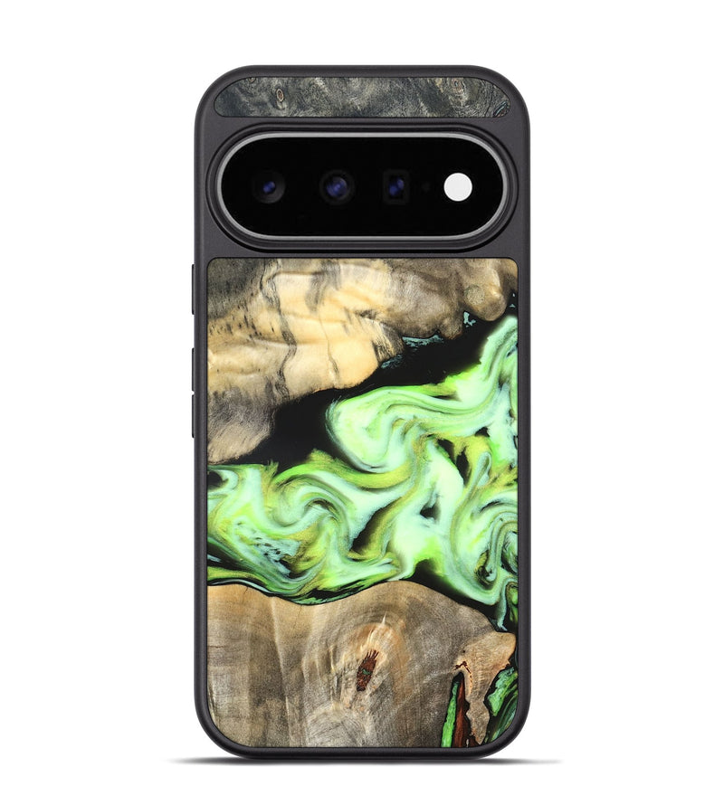 Pixel 11 Pro Wood Phone Case - Greta (Neon, 826086)