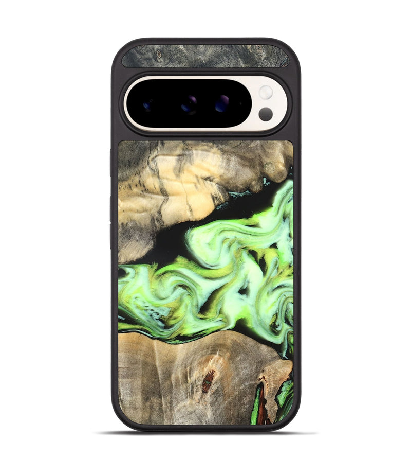 Pixel 9 Pro Wood Phone Case - Greta (Neon, 826086)