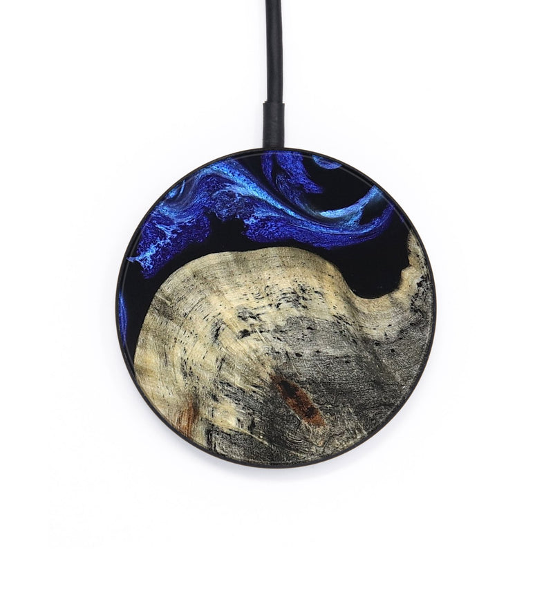 Circle Wood Wireless Charger - Macie (Blue, 826092)
