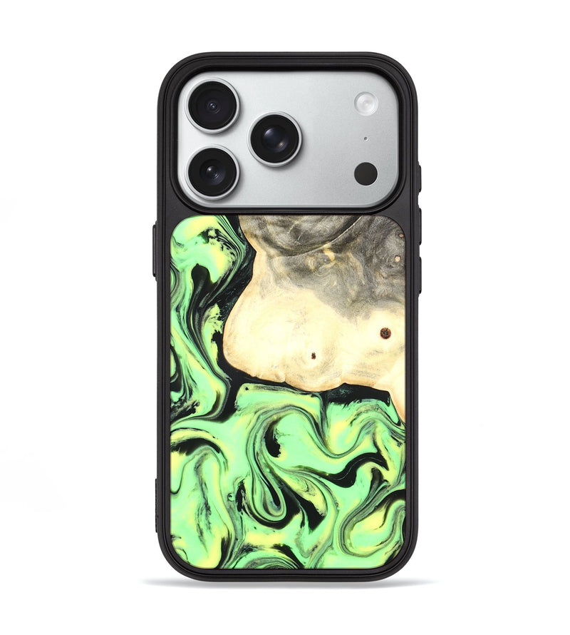 iPhone 18 Pro Wood Phone Case - Amarion (Green, 826099)