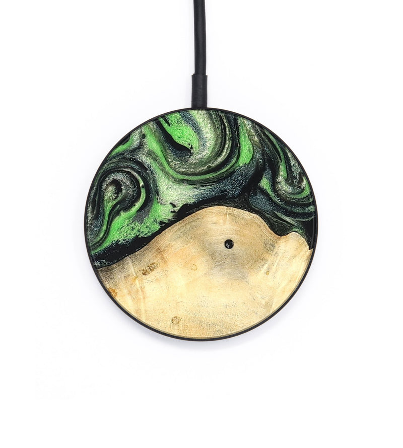 Circle Wood Wireless Charger - Paloma (Green, 826100)