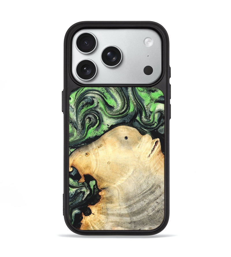 iPhone 18 Pro Wood Phone Case - Paloma (Green, 826100)