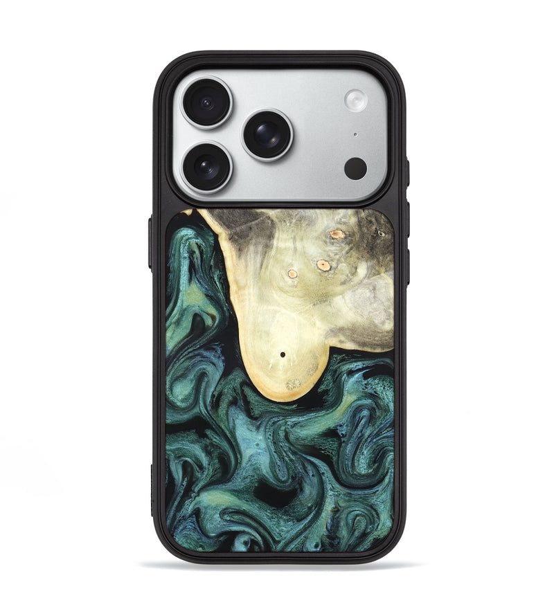 iPhone 18 Pro Wood Phone Case - Jarvis (Green, 826113)