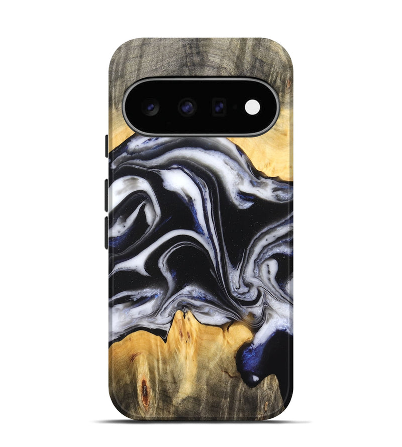 Pixel 11 Wood Live Edge Phone Case - Liam (Black & White, 826148)
