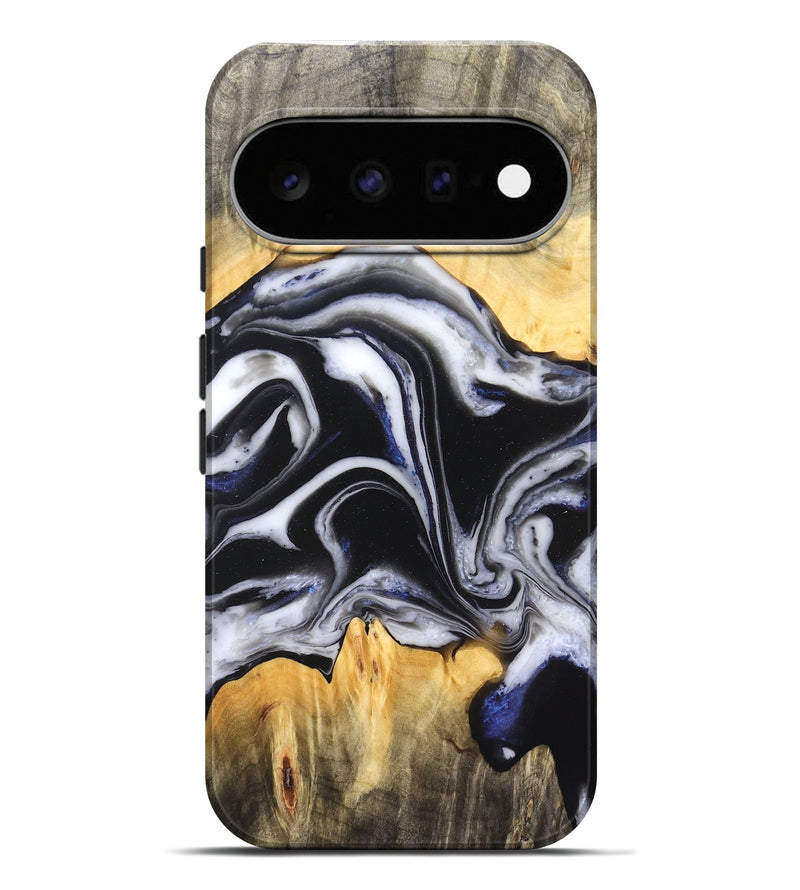 Pixel 11 Pro XL Wood Live Edge Phone Case - Liam (Black & White, 826148)