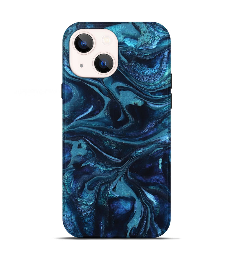 iPhone 13 ResinArt Live Edge Phone Case - Laila (Blue, 826149)