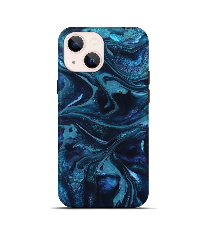 iPhone 13 mini ResinArt Live Edge Phone Case - Laila (Blue, 826149)