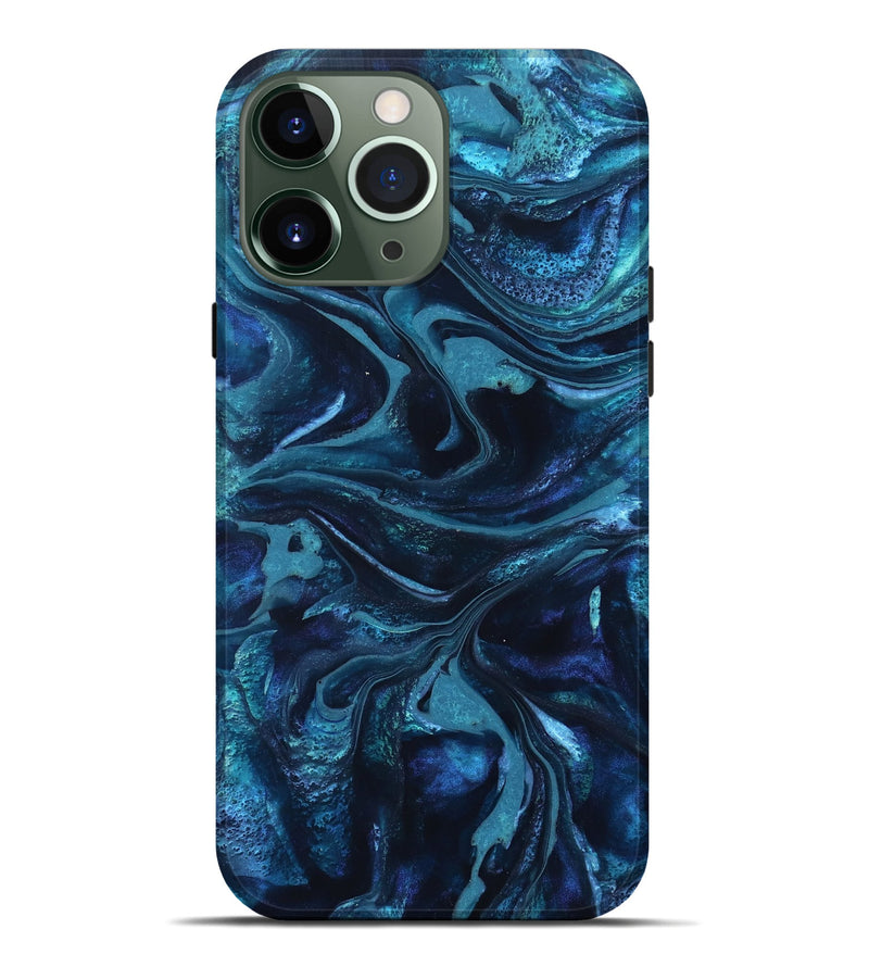 iPhone 13 Pro Max ResinArt Live Edge Phone Case - Laila (Blue, 826149)