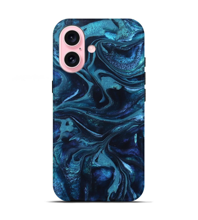 iPhone 17 ResinArt Live Edge Phone Case - Laila (Blue, 826149)
