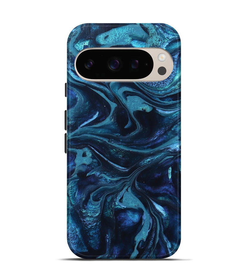 Pixel 10 ResinArt Live Edge Phone Case - Laila (Blue, 826149)