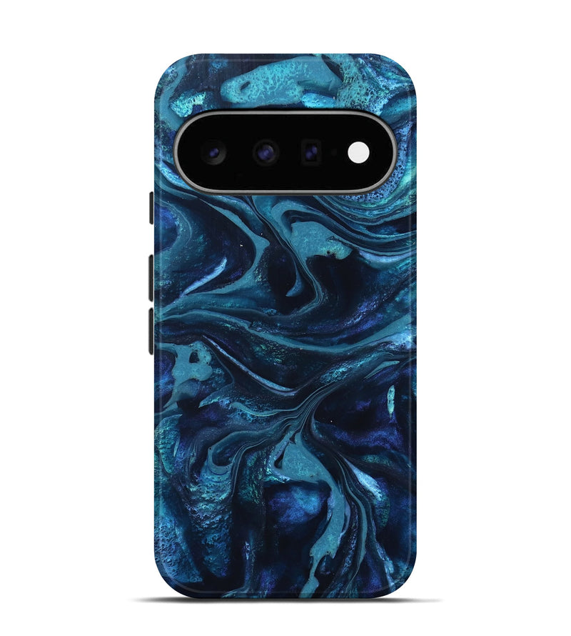 Pixel 11 ResinArt Live Edge Phone Case - Laila (Blue, 826149)