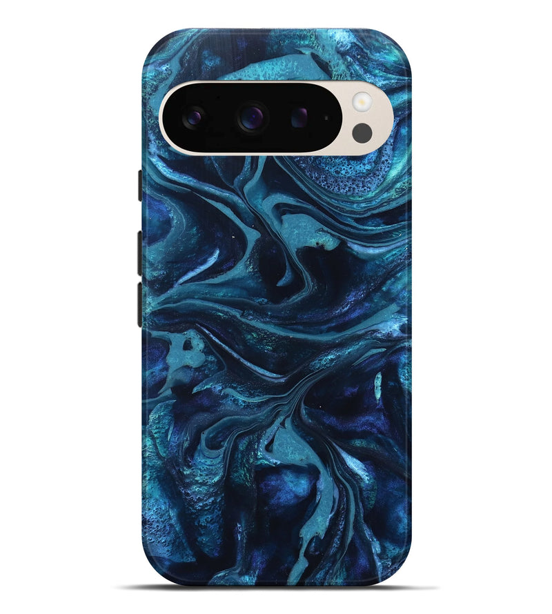 Pixel 9 Pro XL ResinArt Live Edge Phone Case - Laila (Blue, 826149)