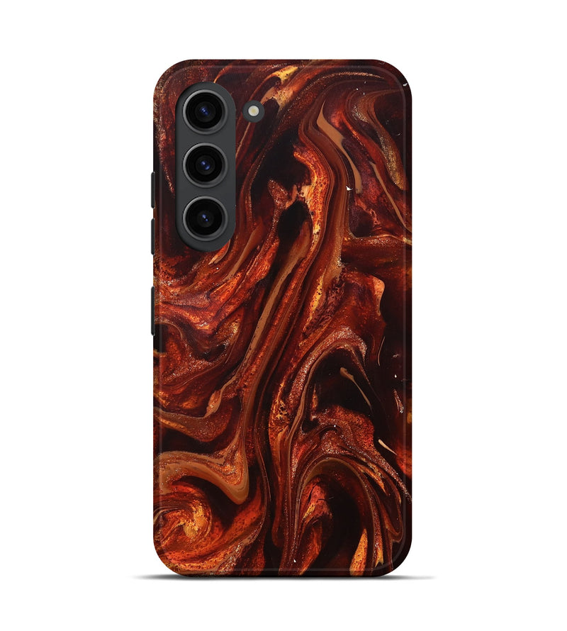 Galaxy S23 ResinArt Live Edge Phone Case - Leola (Red, 826151)