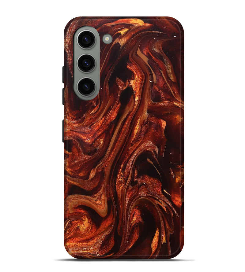 Galaxy S23 Plus ResinArt Live Edge Phone Case - Leola (Red, 826151)