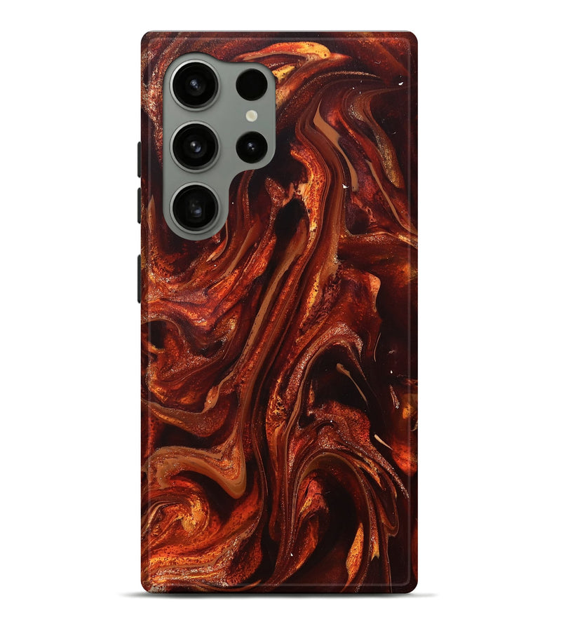 Galaxy S24 Ultra ResinArt Live Edge Phone Case - Leola (Red, 826151)