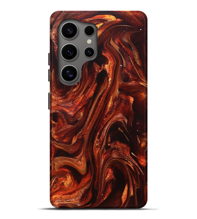 Galaxy S25 Ultra ResinArt Live Edge Phone Case - Leola (Red, 826151)
