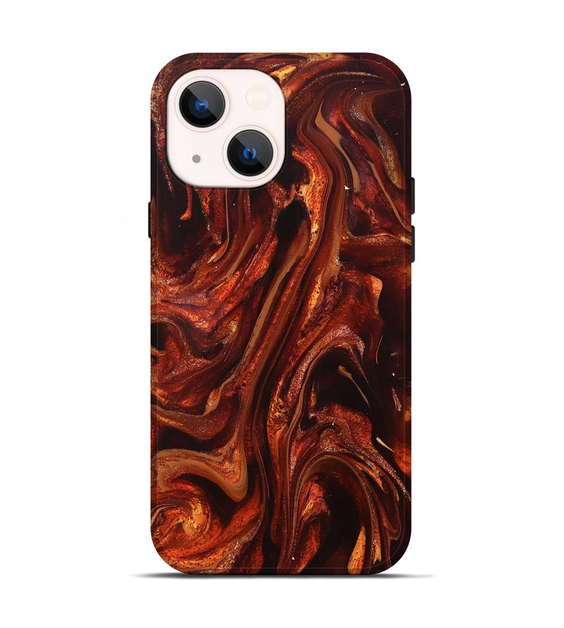 iPhone 14 ResinArt Live Edge Phone Case - Leola (Red, 826151)