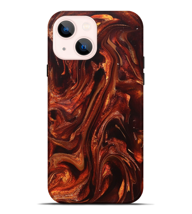 iPhone 14 Plus ResinArt Live Edge Phone Case - Leola (Red, 826151)