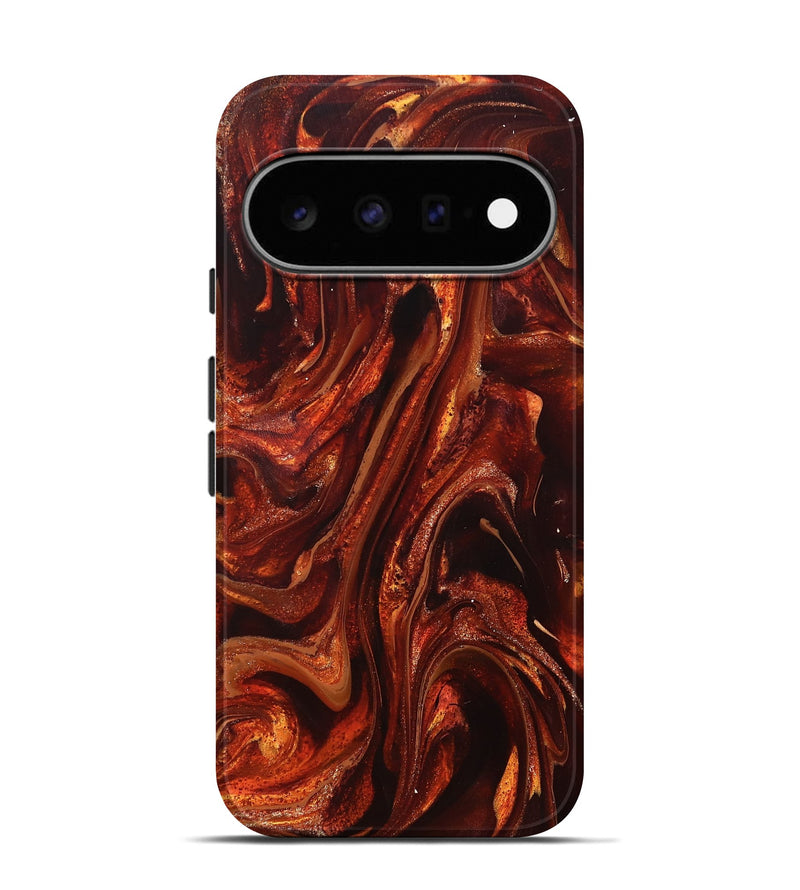 Pixel 11 Pro ResinArt Live Edge Phone Case - Leola (Red, 826151)