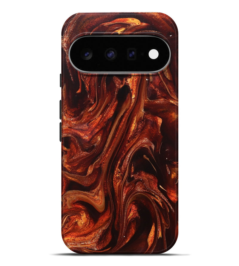 Pixel 11 Pro XL ResinArt Live Edge Phone Case - Leola (Red, 826151)