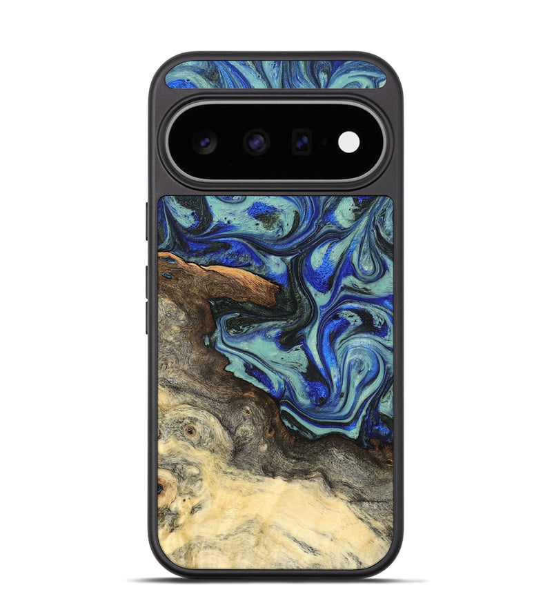 Pixel 11 Wood Phone Case - Shantel (Blue, 826182)