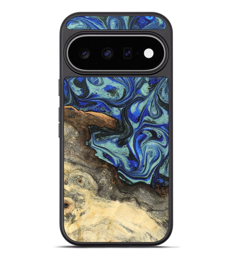 Pixel 11 Pro XL Wood Phone Case - Shantel (Blue, 826182)