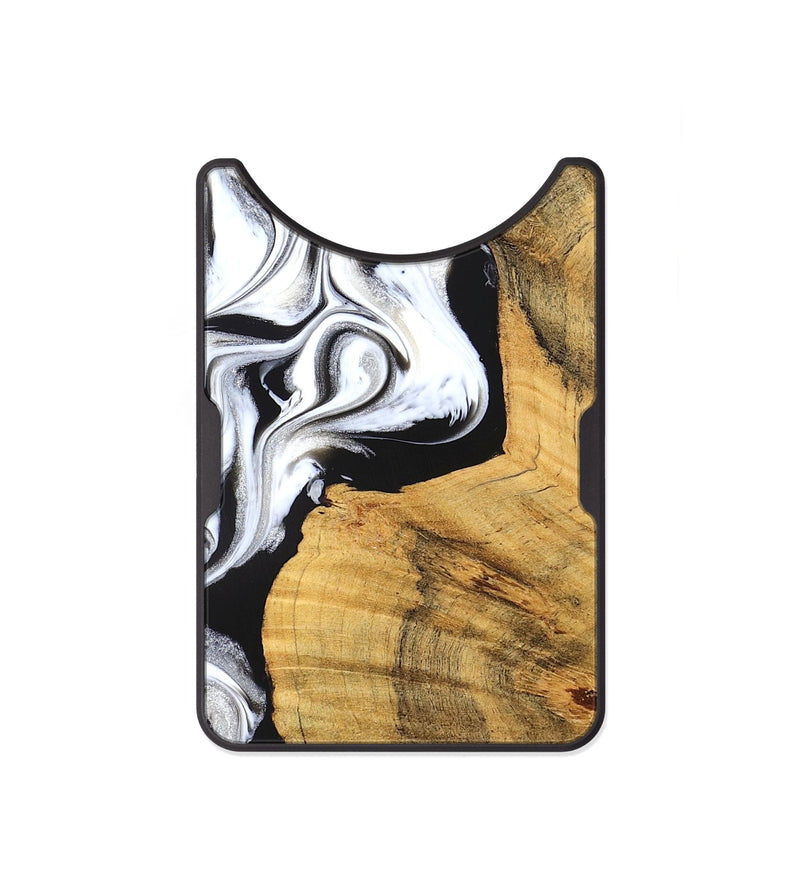 Alloy Wood Wallet - Julisa (Black & White, 826204)