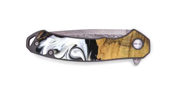 EDC Wood Pocket Knife - Julisa (Black & White, 826204)