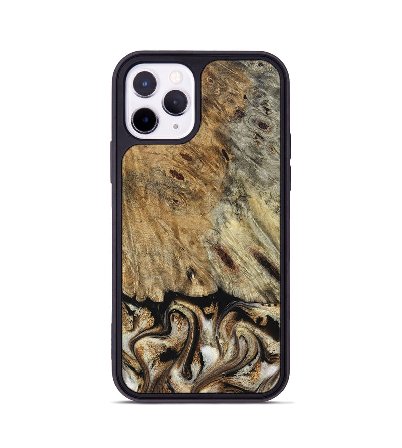 iPhone 11 Pro Wood Phone Case - Bria (Black & White, 826205)