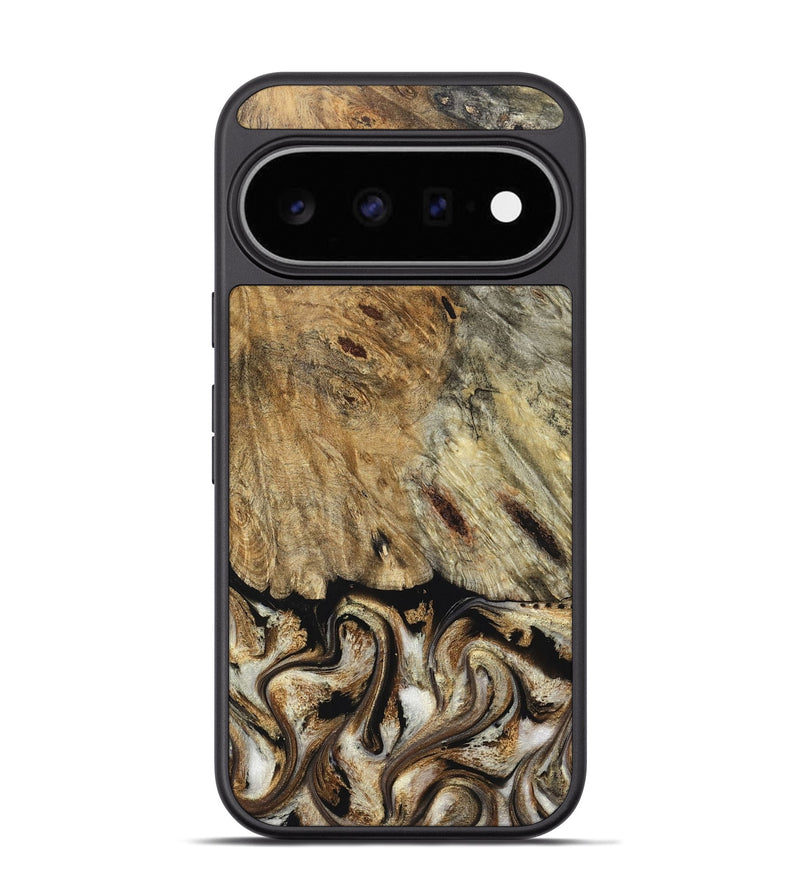 Pixel 11 Pro Wood Phone Case - Bria (Black & White, 826205)