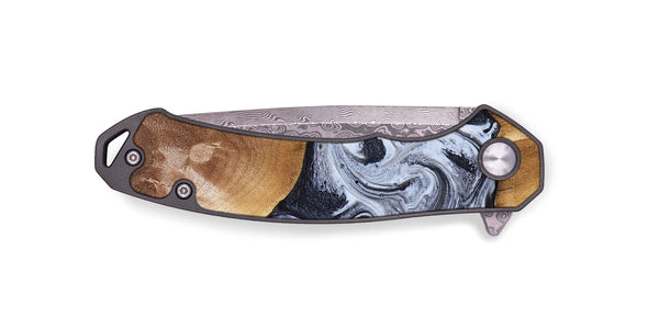 EDC Wood Pocket Knife - Zara (Black & White, 826206)