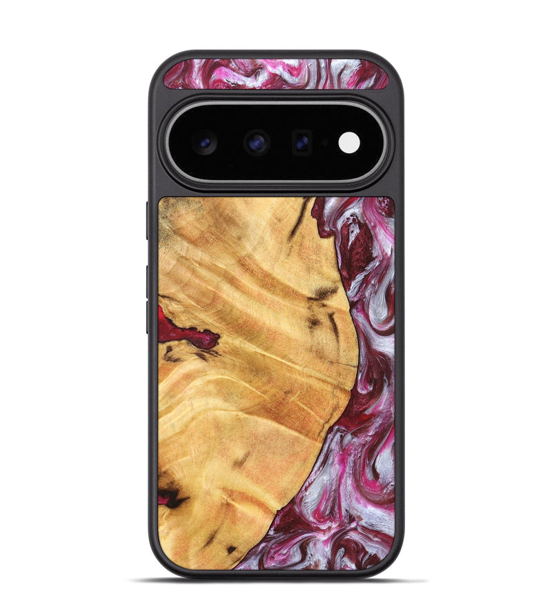 Pixel 11 Pro Wood Phone Case - Cicely (Red, 826207)