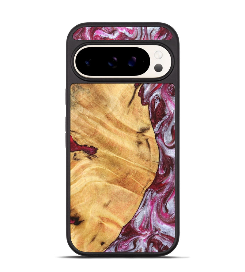 Pixel 9 Wood Phone Case - Cicely (Red, 826207)