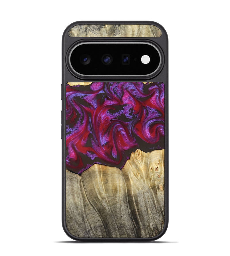 Pixel 11 Pro Wood Phone Case - Kelsi (Red, 826208)