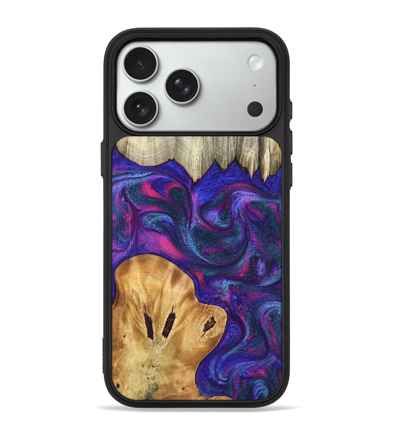 iPhone 18 Pro Max Wood Phone Case - Meaghan (Purple, 826210)