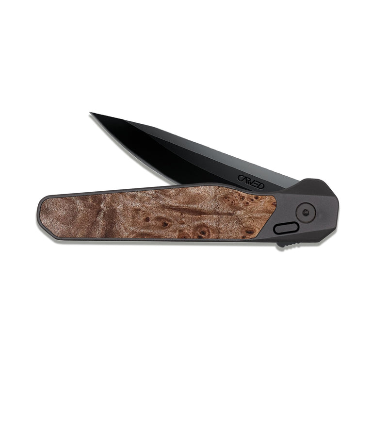 EDC Dark Slate Wood Pocket Knife - Duke (Wood Burl, 826229)