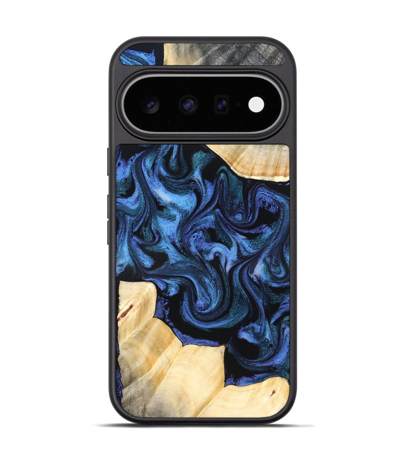 Pixel 11 Pro Wood Phone Case - Roxann (Blue, 826270)