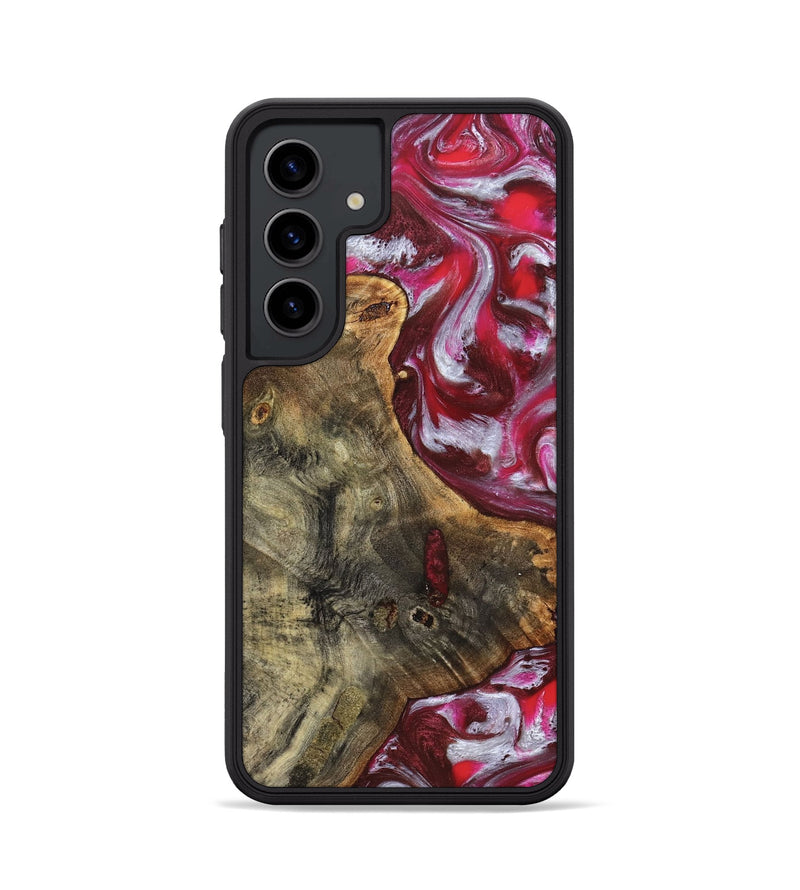 Galaxy S24 Wood Phone Case - Cherie (Red, 826287)