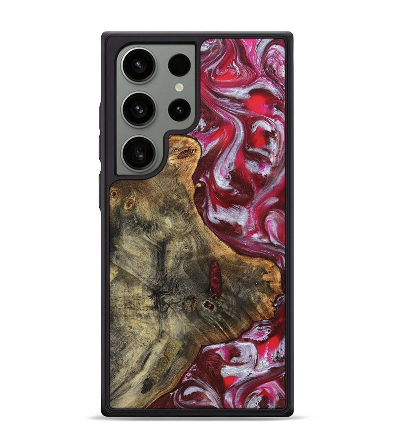 Galaxy S24 Ultra Wood Phone Case - Cherie (Red, 826287)