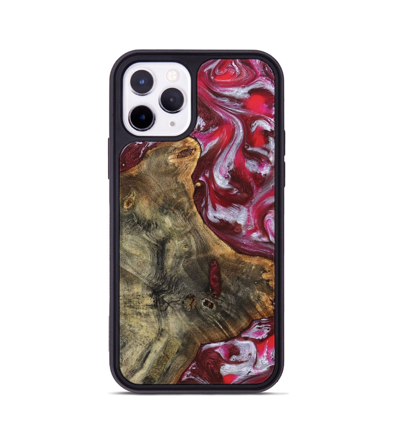 iPhone 11 Pro Wood Phone Case - Cherie (Red, 826287)