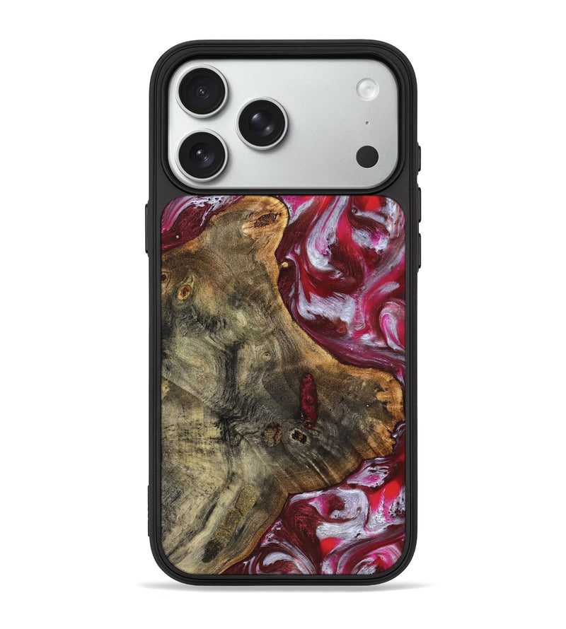 iPhone 18 Pro Max Wood Phone Case - Cherie (Red, 826287)